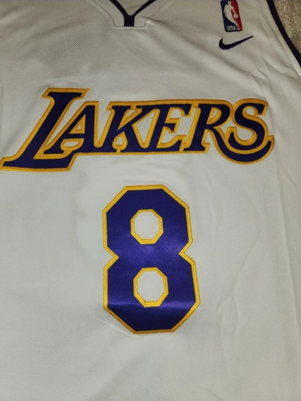 Vtg Kobe Bryant LA Lakers Nike Team Apparel Embroidered Jersey Mens Medium NWT